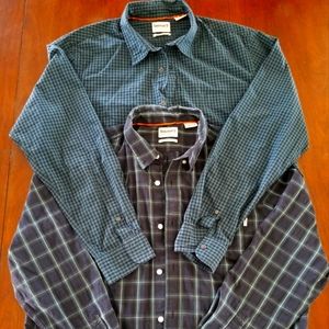 2 Timberland Button Up Dress Shirts. Size XL